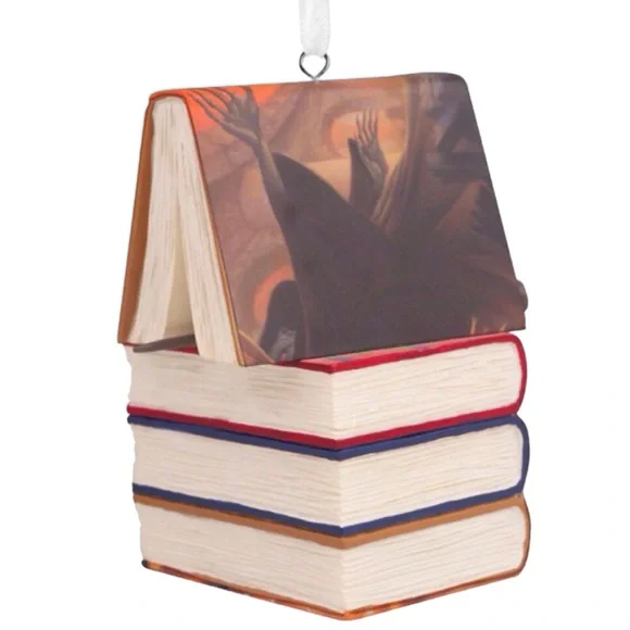 Hallmark Harry Potter Stacked Books with Wand Christmas Ornament (NWT) - Picture 2 of 11